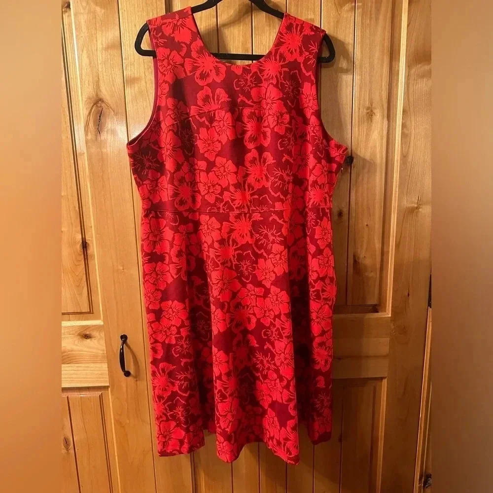 NWOT | Lands End | Plus Size Sleeveless Ponte Aline Dress